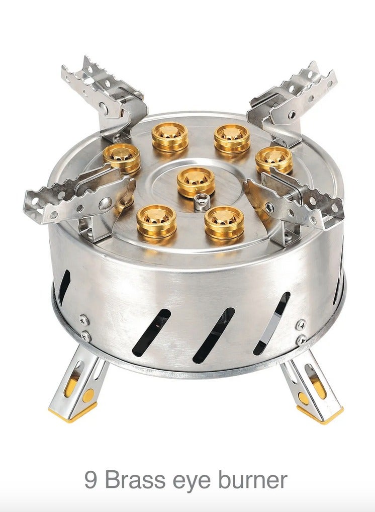 الغافة موقد غاز للرحلات , 9 شعلات - Image 5