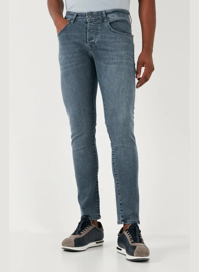 Buratti  Buratti Stretch Cotton Slim Fit Normal Waist Skinny Leg Jeans Men's JEANS 1120S02NAPOLI for Men | Best Price UAE