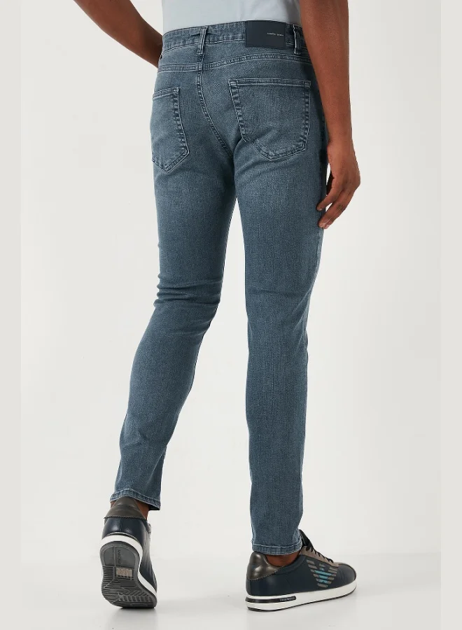 Buratti  Buratti Stretch Cotton Slim Fit Normal Waist Skinny Leg Jeans Men's JEANS 1120S02NAPOLI for Men | Best Price UAE