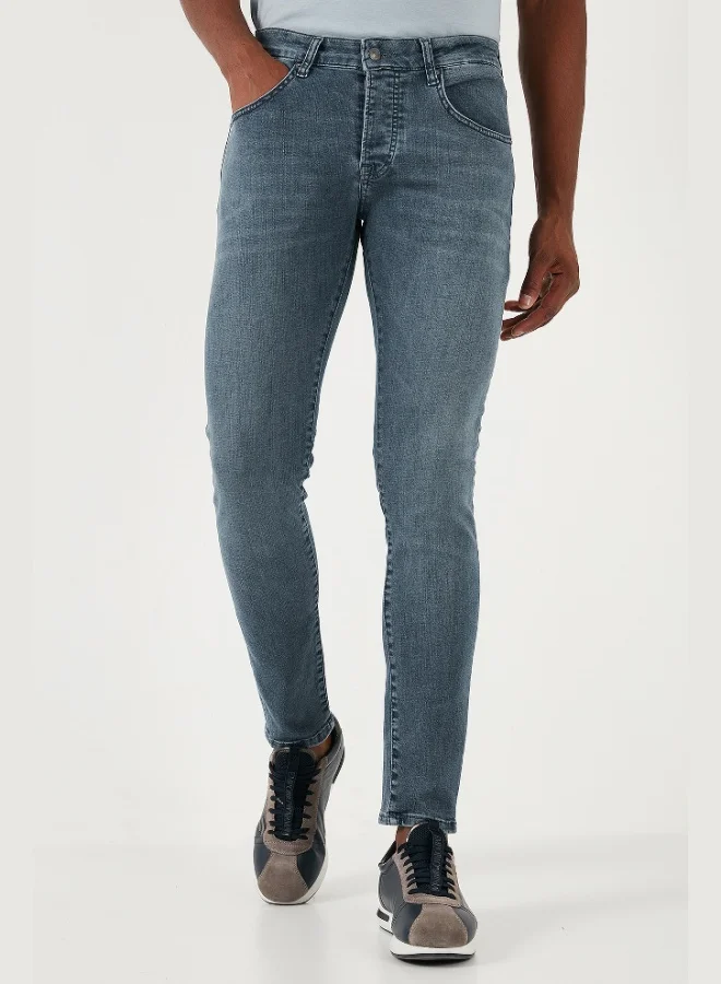 Buratti  Buratti Stretch Cotton Slim Fit Normal Waist Skinny Leg Jeans Men's JEANS 1120S02NAPOLI for Men | Best Price UAE