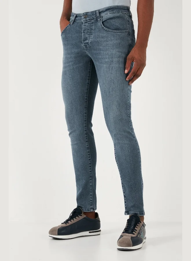 Buratti  Buratti Stretch Cotton Slim Fit Normal Waist Skinny Leg Jeans Men's JEANS 1120S02NAPOLI for Men | Best Price UAE