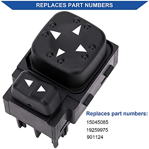 Obaee Power Mirror Switch Compatible with Chevrolet Silverado Tahoe Suburban 2000 2001 2002, GMC Yukon Sierra, Cadillac, Replaces OE 15045085 19259975 - Image 5