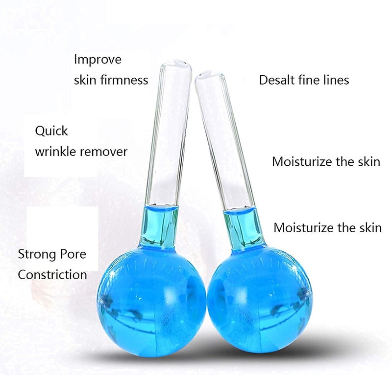 PARVY PARVY Facial Ice Globe Ice Facial Rollers Crystal Ball Refreshing Beauty Massager Roller Massage Tools for Neck Eye Circle Reduce Puffiness AntiAgeing Wrinkles Soothing Firming Skin Pack of 2  - Image 5