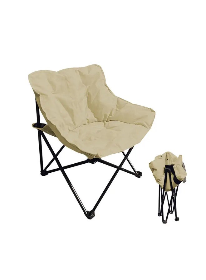 Padded folding camping chair with carrying bag and side pocket - Comfortable travel chair for gardens, fishing, and outdoor picnics - Durable and lightweight design (Multi-color) - Image 5