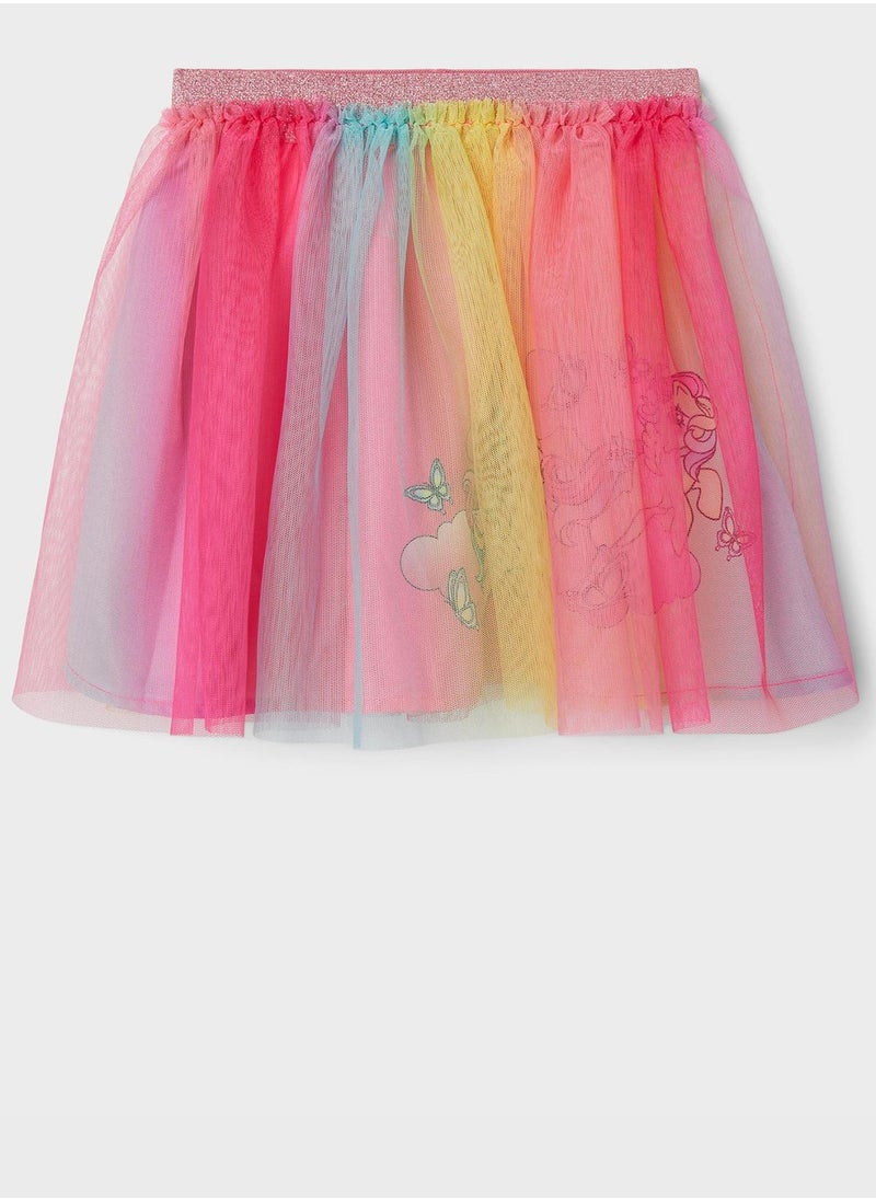 NAME IT - Kids Unicorn Print Tulle Skirt - Image 1