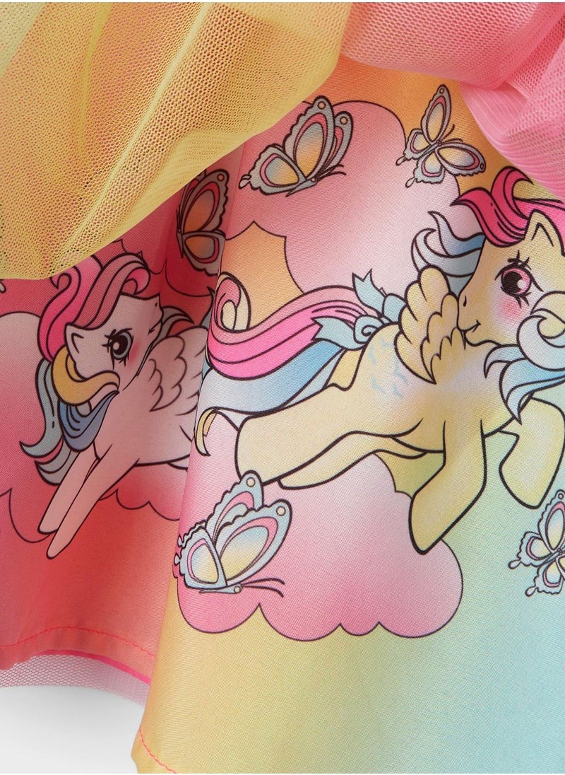 NAME IT - Kids Unicorn Print Tulle Skirt - Image 1