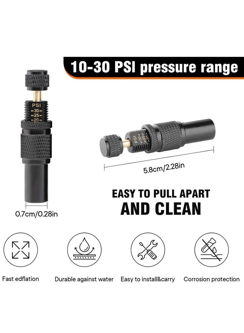 Adjustable Auto-Stop Tire Deflator Valve Kit, 10-30 PSI Air Down Tool Offroad Accessories, 4 Pcs - Image 4