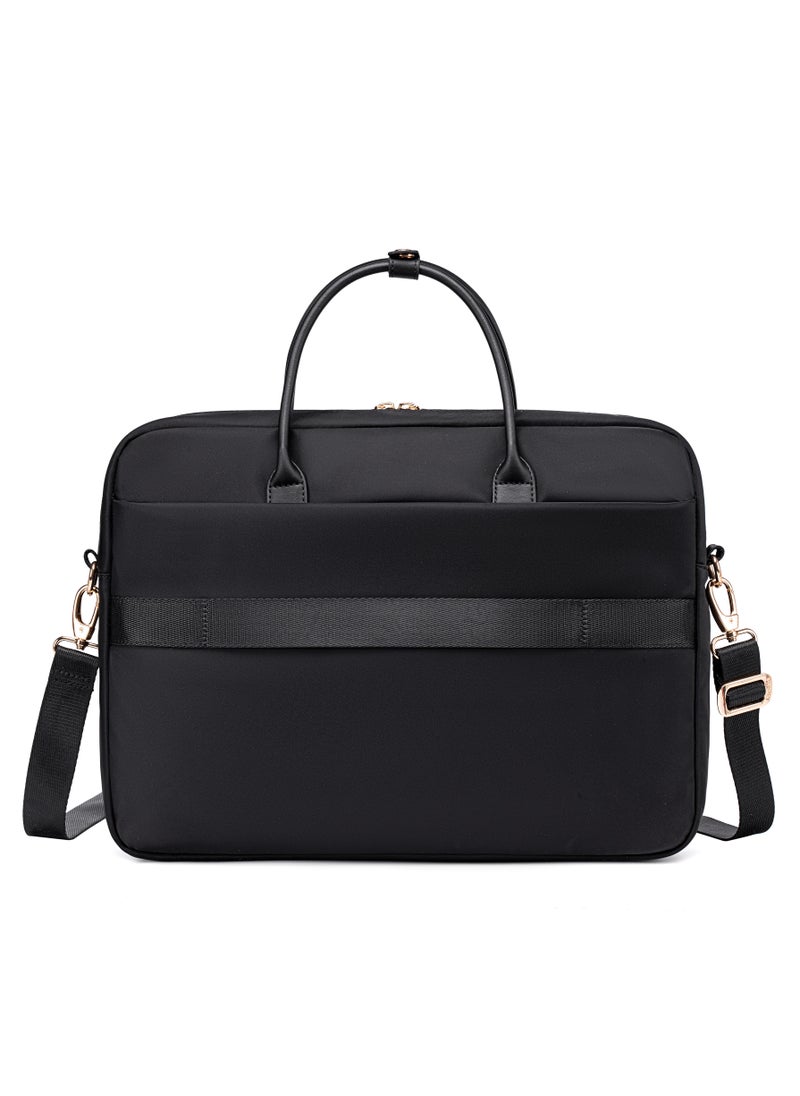Chantria Premium Lightweight Laptop Bag for Women Water Resistant Multifunctional Hand Bag with Multiple Pockets for Casual/Work/College/ School, CB00772-Black  - Image 3