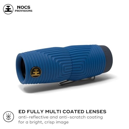 Nocs Provisions Zero Tube 10x25 ED Glass Waterproof Monocular – Rugged, Shockproof, Fogproof Optic for Adults & Kids, Built for Birdwatching, Hunting & Travel - Ultramarine Blue - Image 2