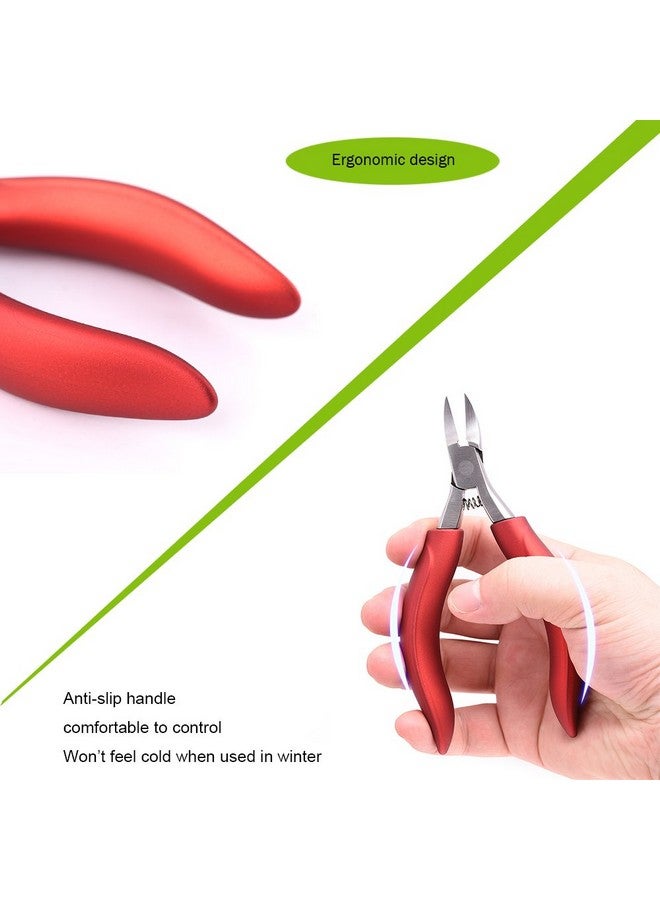 BEZOX Ingrown Nail Clippers - Precision Thick Toenail Clipper For Ingrown And Curly Nails, Comfort Grip Fingernail Clipper, Ergonomic Handle Toenail Scissors For Seniors - Image 4
