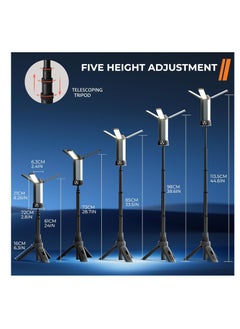 AMBERJACK Rechargeable LED Camping Light with Stand, Cordless Work Light with Portable Folding Stand, 6000MAH Battery, 500/1000/2000 Lumen Outdoor Camping Working Light  - Image 5
