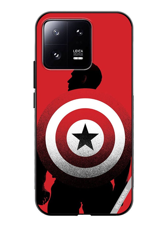 VR CREATIVE Protective Case Cover For Xiaomi 13 Captain America Design Multicolour - Image 1