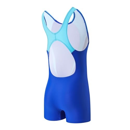 J·E Sterguard J.E Sterguard Athletic Girls' One Piece Swimsuit, Infinity Splice Thick Strap Girls Bathing Suits, Pro for Practice and Competition Color Block Kids Swimsuits Size 14-16 1880-QQL - Image 2
