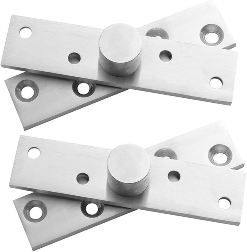 2Pcs Stainless Steel Heavy Duty Pivot Hinges Rotatable For Doors And Cabinets - Image 2