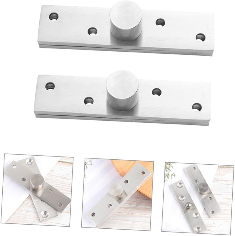 2Pcs Stainless Steel Heavy Duty Pivot Hinges Rotatable For Doors And Cabinets - Image 5