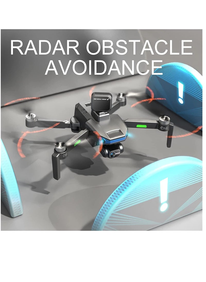 AROAQ - Black AE3 Pro Max Drone 8K HD Dual Camera 5G WIFI GPS FPV 360° Obstacle Avoidance Brushless Motor Drone With 2 Battery - Image 1