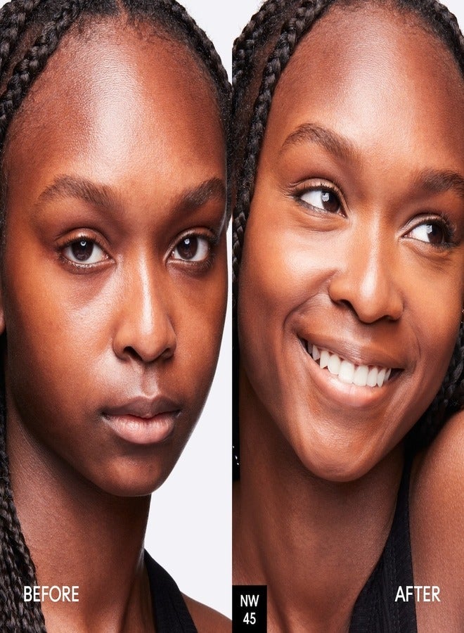 MAC Cosmetics MAC Studio Fix Fluid SPF 15 Foundation NW45 – 24HR Long-Wear, Matte Finish, Oil Control, Medium-to-Full Coverage - Image 2