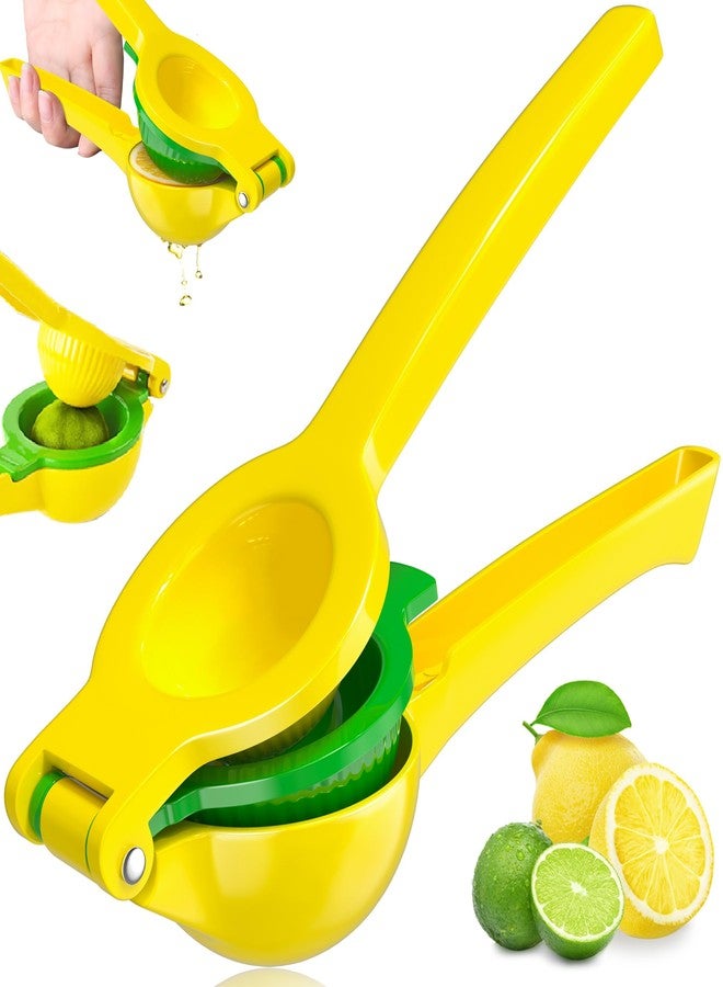 Vakoo 2-in-1 Lemon Squeezer - Heavy-Duty, Rust-Resistant Manual Juicer for Lemon, Lime & Citrus, Easy to Use & Clean, Kitchen Essential - Yellow & Green - Image 1