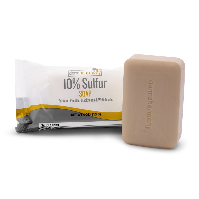 Dermaharmony 10% Sulfur Acne Bar Soap (4 oz) - Image 1