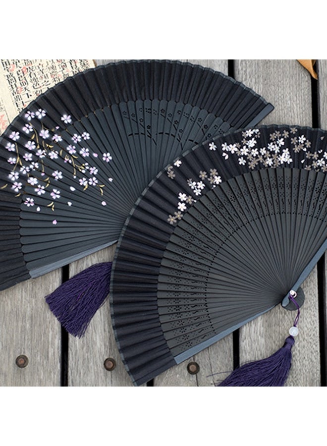 Loquat Chinese Hundred Folding Silks Fan - Image 3