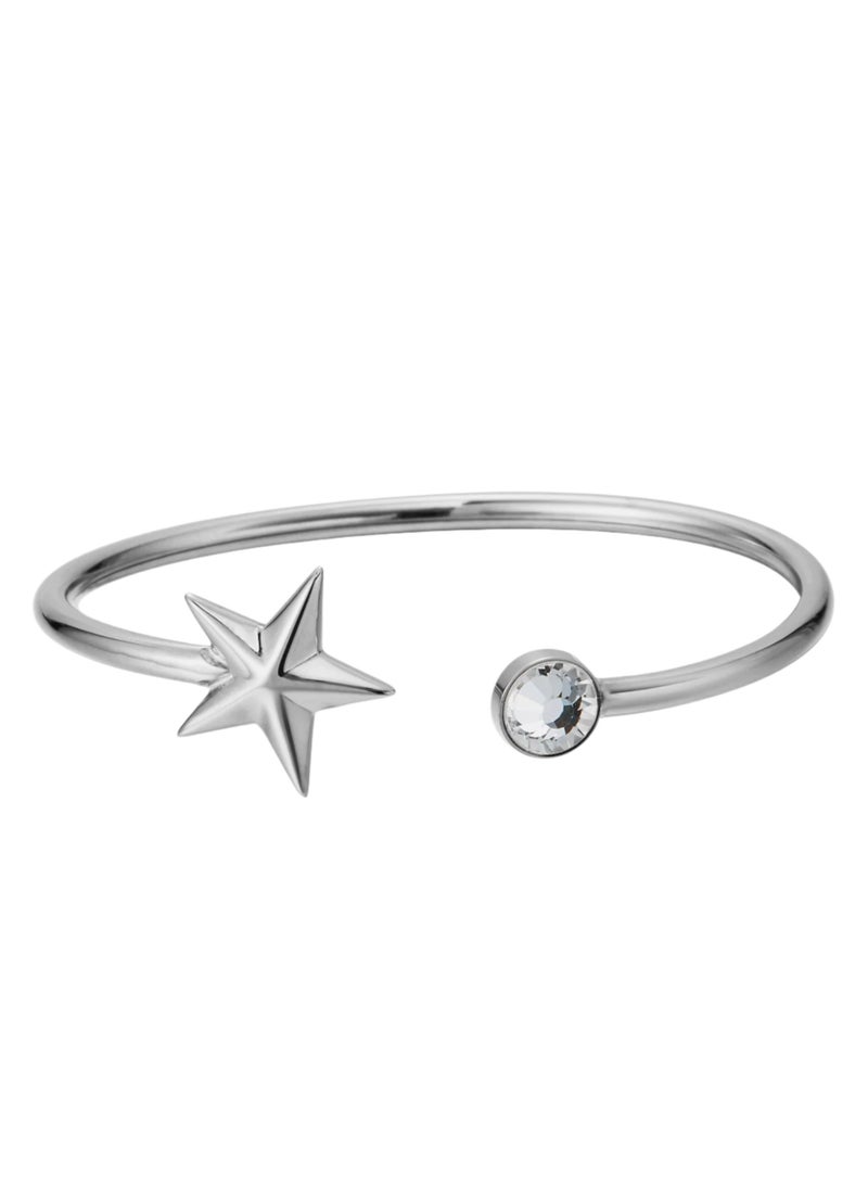 زنك سوار زينك النسائي المصنوع من الستانلس ستيل الفضي | ZFBG002SC - Image 3