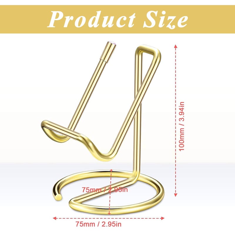 Climberty ® Visiting Card Holder for Men, Business Card Holder for Desk, Versatile Phone Stand, 30-40 Card Capacity, Gold Finish, Professional Card Display Organizer for Modern Office Decor (1 Pcs) - Image 2