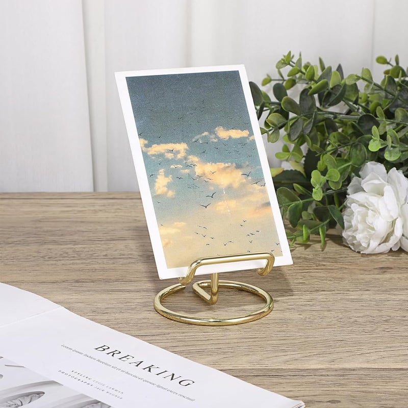 Climberty ® Visiting Card Holder for Men, Business Card Holder for Desk, Versatile Phone Stand, 30-40 Card Capacity, Gold Finish, Professional Card Display Organizer for Modern Office Decor (1 Pcs) - Image 5