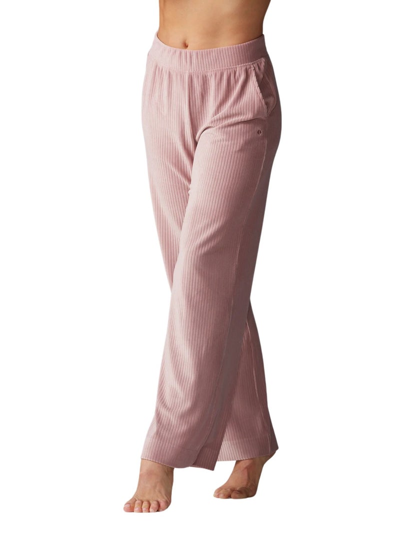 TAVI WIDE LEG BRUSHED RIB PANT PRIMROSE LARGE - Image 1