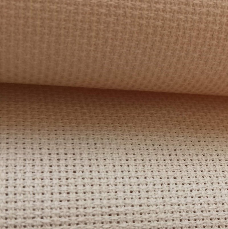 KCS 19" x 28" 18CT Counted Cotton Aida Cloth Cross Stitch Fabric (Khaki) - Image 3