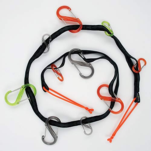 Nite Ize GearLine Hanging Organization System - Gear Ties for Camping, Hiking & Outdoor Activities - Webbing Line with S-Biner Clips & Bendable Gear Ties - Camping Gear Organization - Multicolor - Image 3