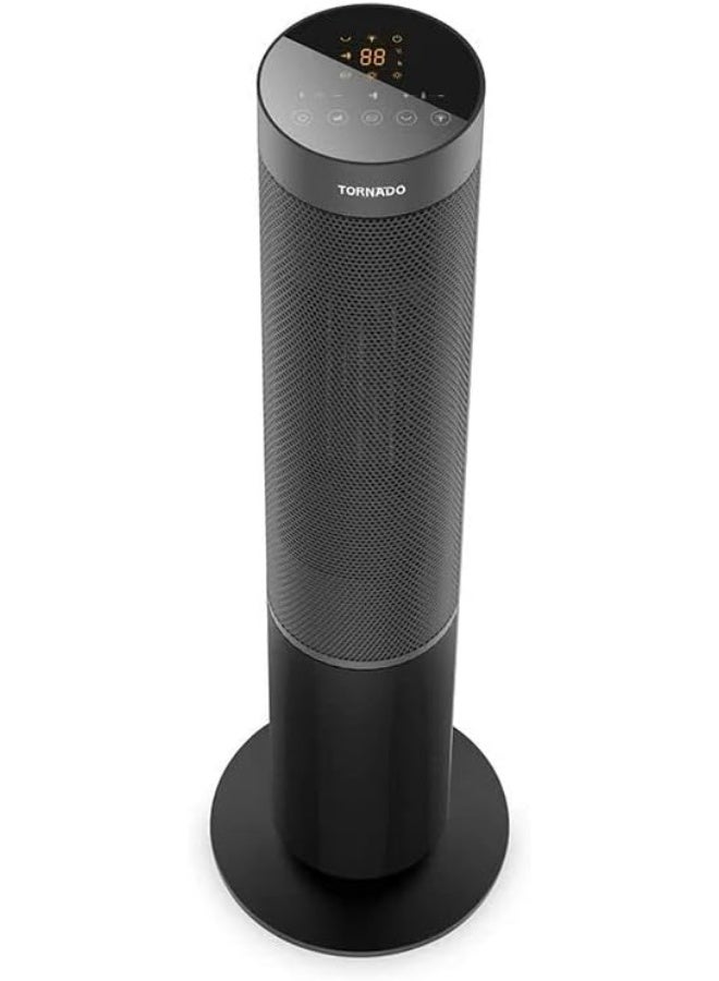 تورنيدو دفاية تورنيدو سيراميك 2000 وات ريموت 16 متر لون أسود TPH-2000DF - Image 1