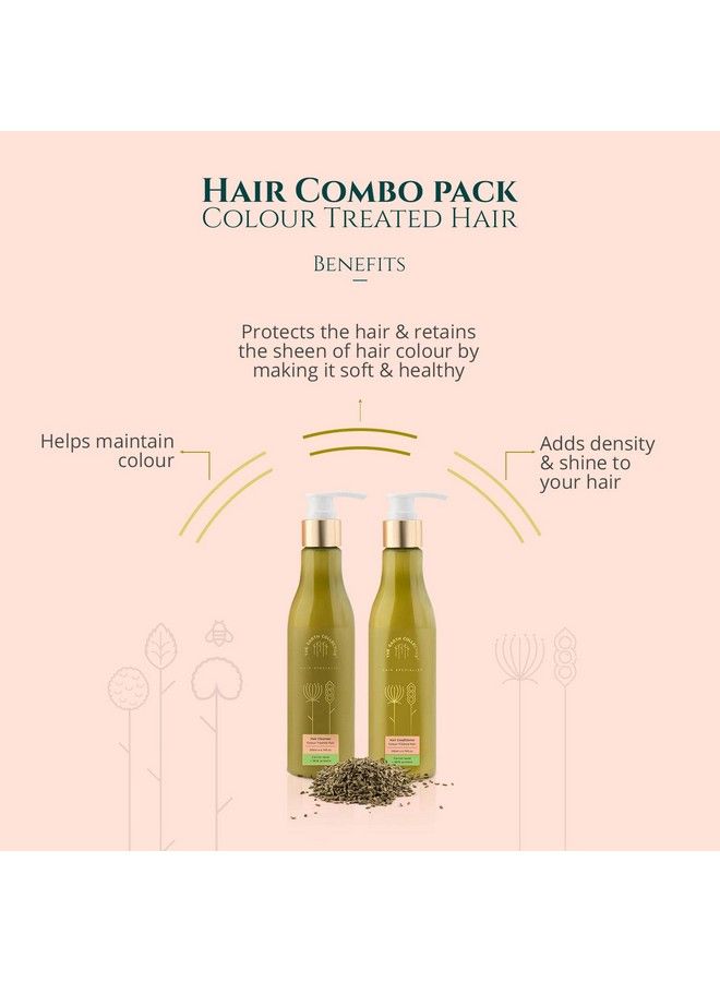 Combo Pack For Colour Treated Hair Shampoo And Conditioner (200Ml Each) Maintain Colour And Shine Of Your Coloured Hair