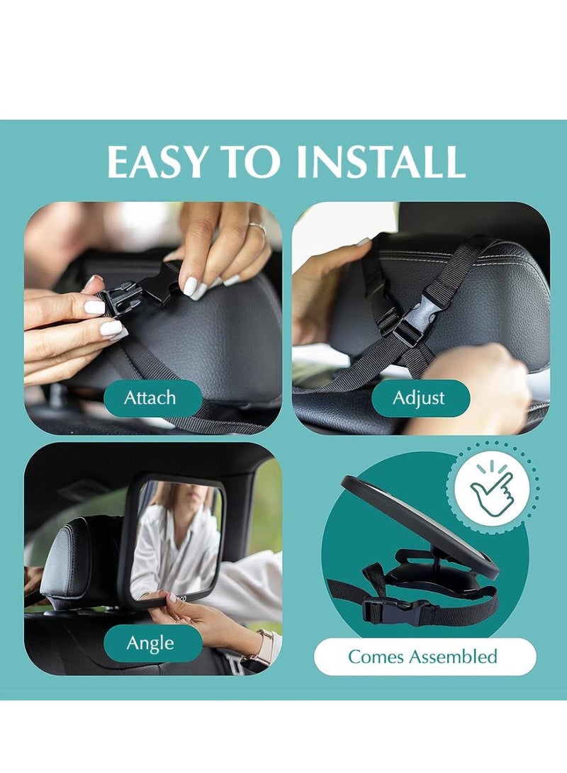 Bumble & Bird - Back Seat Car Mirror - Black - Image 3