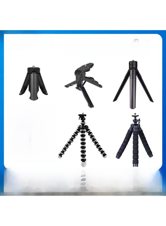 كي6 حامل ثلاثي القوائم صغير لسطح المكتب، حامل ثلاثي القوائم لبروجيكتور سطح المكتب، حامل ثلاثي القوائم متنقل للبث المباشر، حامل سطح المكتب للبروجيكتور - Image 5