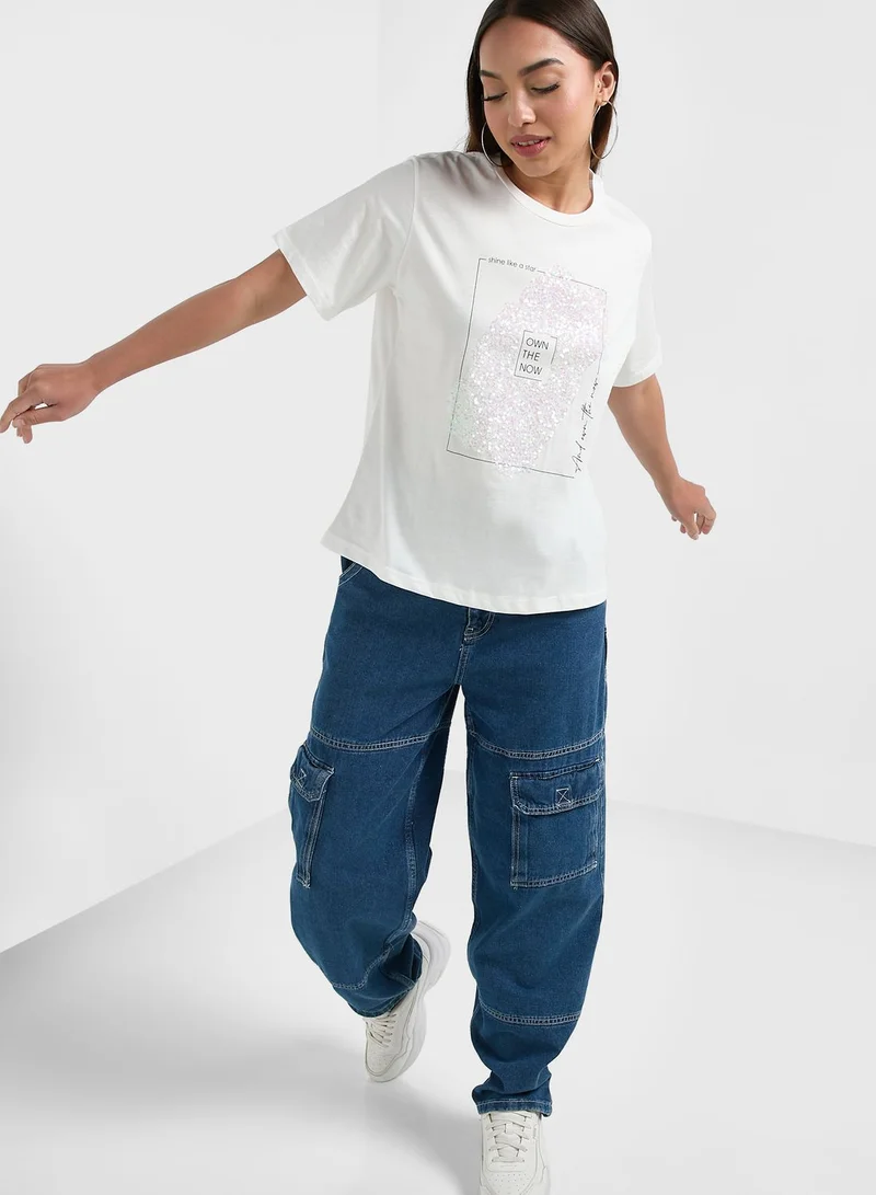 Ginger Embellished Graphic T-Shirt