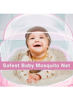 SUNBEET SUNBEET Foldable Baby Mosquito Net Bottomless Net for Infants for Safe Easy Use Ensures Your Babys Safe Sleep 135 x 65 x 65cms for Babies Toddlers  - Image 3