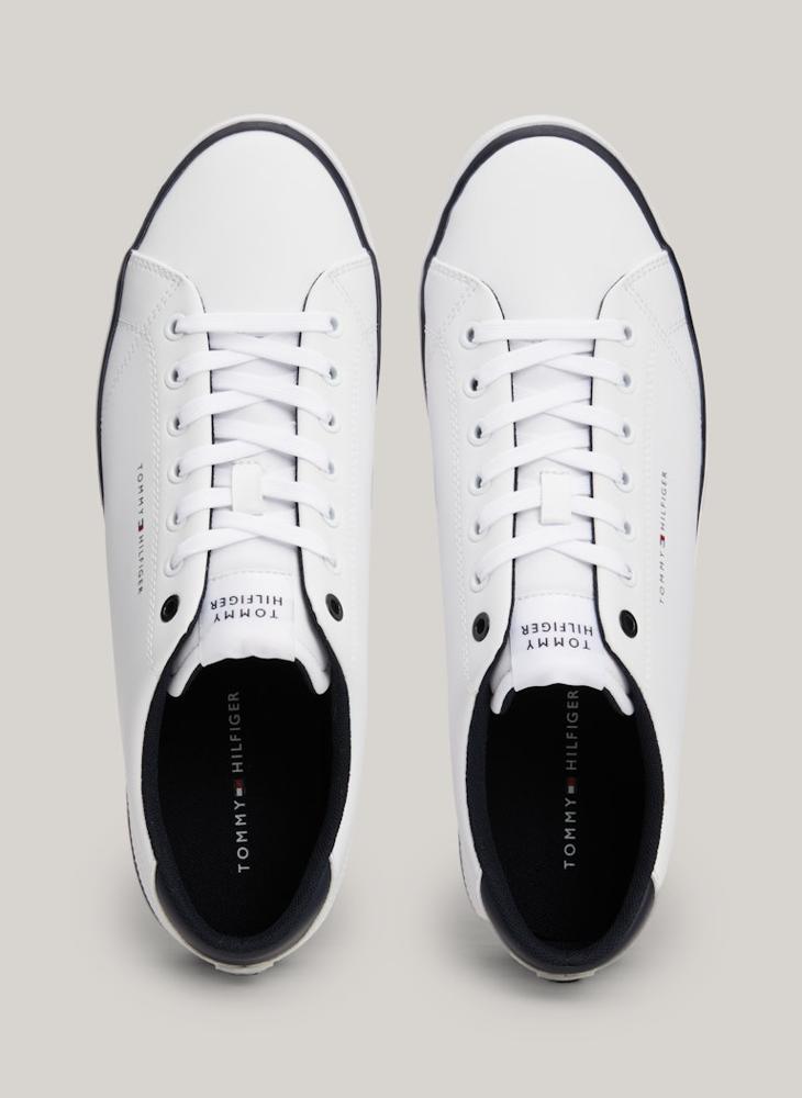 TOMMY HILFIGER ESSENTIAL LEATHER PLATFORM TRAINERS  - Image 5