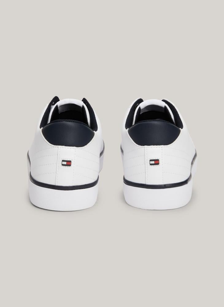 TOMMY HILFIGER ESSENTIAL LEATHER PLATFORM TRAINERS  - Image 3