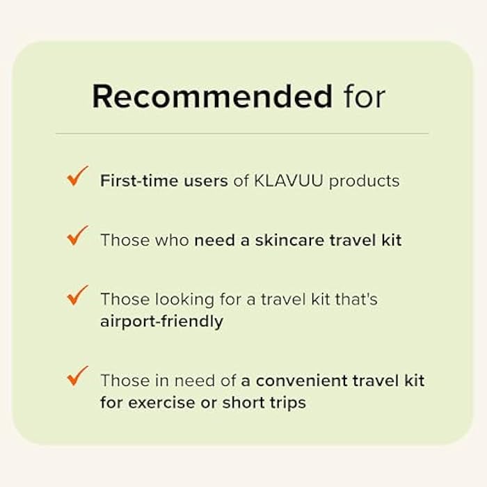 KLAVUU TRAVEL KIT – 4-Step Korean Skincare Set with Collagen Ampoule, Cream, Cleansing Pads & Foam | Travel Size Gift Set | Vegan | Mini K-Beauty Trial Kit - Image 5