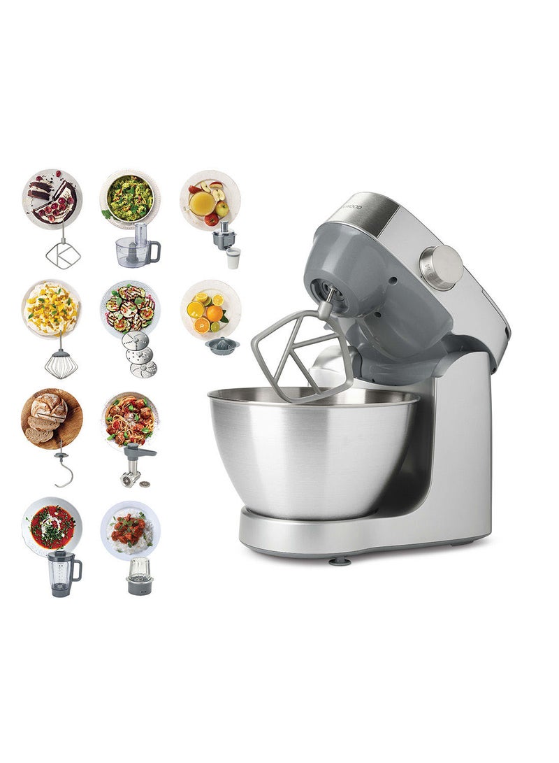 KENWOOD Kitchen Machine, Stainless Steel Bowl, Prospero 10 Attachments, Variable Speed, K-Beater, Whisk, Dough Hook, Glass Blender, Meat Grinder, Food Processor, Juicer, Citrus Juicer, Multi Mill, 4.3 L 1000 W KHC29.W0SI Silver - Image 5