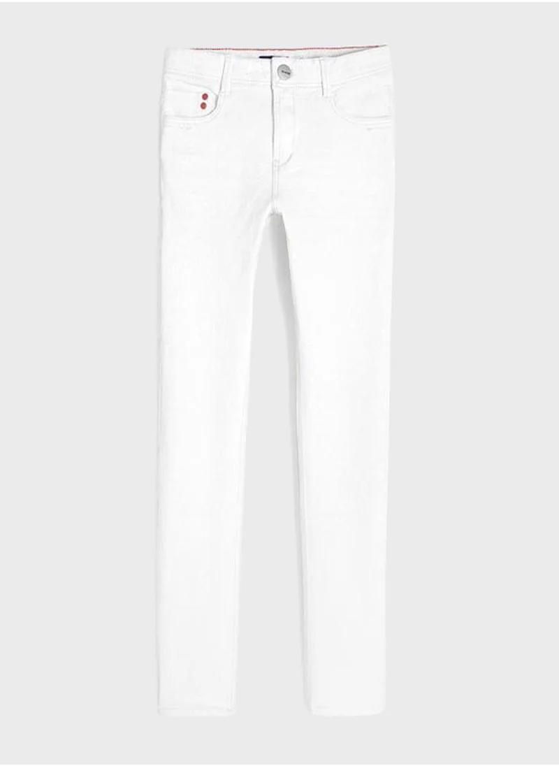 Okaidi Obaibi Okaidi Slim Fit Pants In Bi-Stretch Canvas