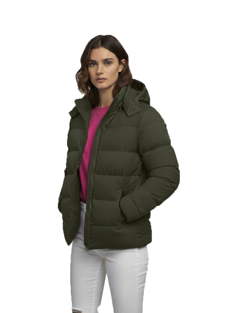 Waterproof Winter Bomber Jacket with Removable Hood - Image 1