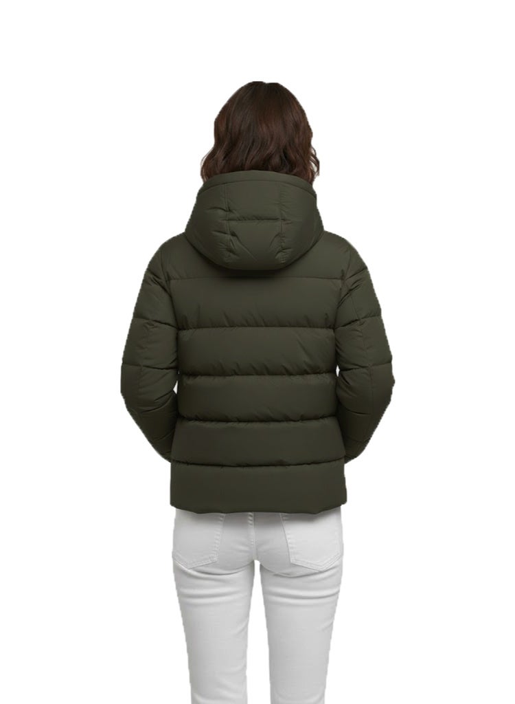 Waterproof Winter Bomber Jacket with Removable Hood - Image 2