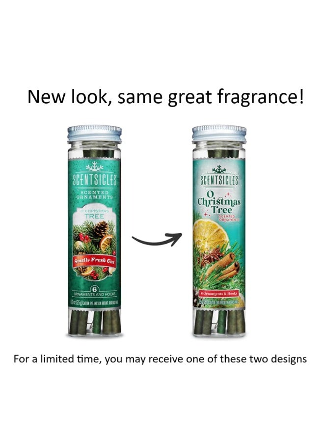 Scentsicles O Christmas Tree Scented Christmas Ornaments with Hooks - 3 Bottles (18 Sticks Total) - Image 4