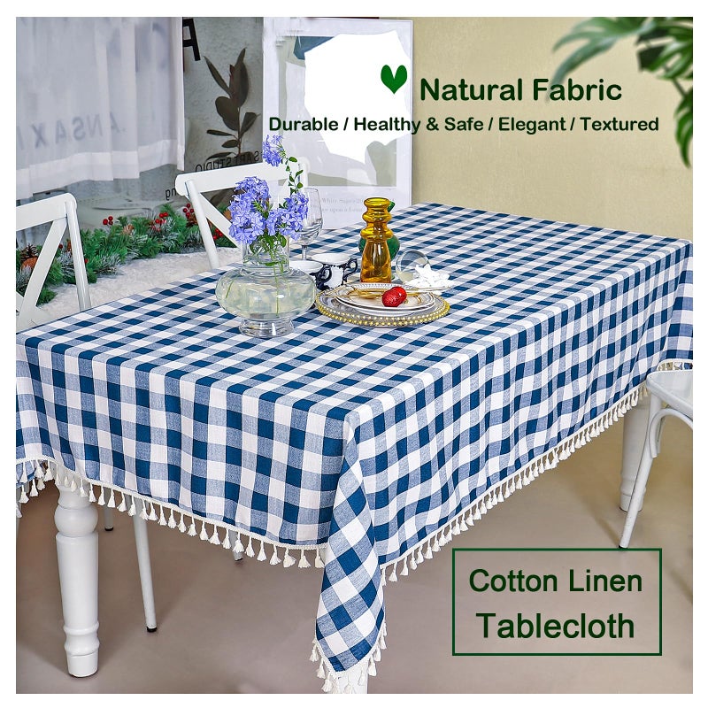 Midsummer Breeze Buffalo Plaid Square Square Burlap Gingham Table Cloth For Heashgiving Christmas Kitchen Restaurant Picnic Indoor Outdo - Image 5