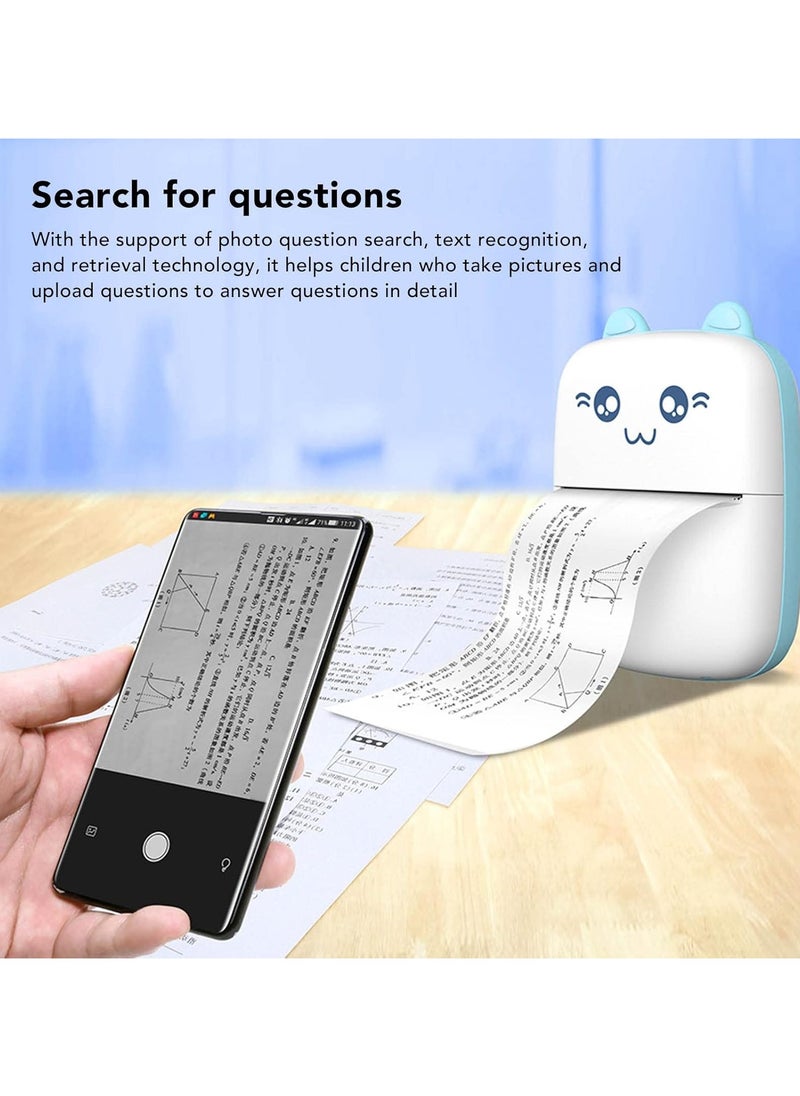 Generic Resolution Thermal Printer USB Charging Black Mini Photo Printer with Printing Paper, Lithium Battery, for DIY Record and Girlfriends, ABS Material  - Image 4