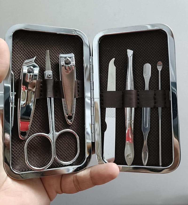 Generic ShaRu Enterprises 7in1 Manicure Kit with Case For Men and Women Pack of 1  - Image 1