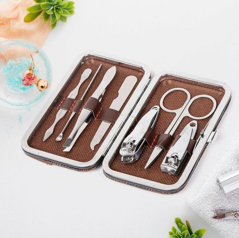 Generic ShaRu Enterprises 7in1 Manicure Kit with Case For Men and Women Pack of 1  - Image 3