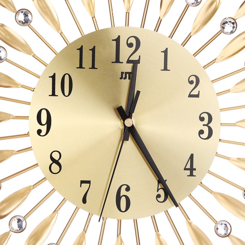 Silent Wall Clock: Gold Compact Size - Minimalist Design Modern Clock for Home Interiors & Wall Spaces - Image 3