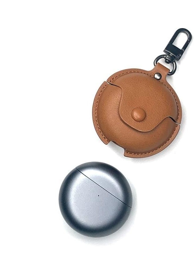 ELTRAZONE Protective Leather Case With Carabiner For Huawei FreeBuds 4i - Image 3